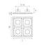 Lightstar D54707060606 Светильник DOMINO QUADRO МR16 (214547+214507+214506+214506+214506), изображение 2