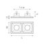 Lightstar D5230707 Светильник DOMINO QUADRO МR16 (214523+214507+214507), изображение 2