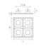 Lightstar D54703070307 Светильник DOMINO QUADRO МR16 (214547+214503+214507+214503+214507), изображение 2