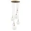Lightstar 813062 Люстра GLOBO 6х40W E14 gold/white