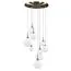 Lightstar 813091 Люстра GLOBO 9х40W E14 electroplating bronze/white