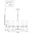Lightstar 723085 Люстра FLUME 8х40W E14 ЧЕРНЫЙ МАТОВЫЙ/НИКЕЛЬ, изображение 2