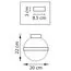 Lightstar 812117 Люстра GLOBO 1х40W E14 matt black/white, изображение 2