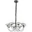 Lightstar 803287 Люстра GLOBO 8х40W E14 ЧЕРНЫЙ МАТОВЫЙ/БЕЛЫЙ