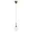 Lightstar 813011 Подвес GLOBO 1х40W E14 electroplating bronze/white