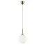 Lightstar 813032 Подвес GLOBO 1х40W E14 gold/white
