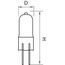 Lightstar 922020*** Лампа HAL 220V JC G4 35W RA100 2800K 2000H DIMM, изображение 2