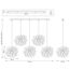 Lightstar L5PL721132 Подвес пятерной линейный EXTRA 5x3x5W(led) G9  (721132 - 5 + 572162 -1) ЗОЛОТО, изображение 4
