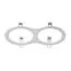 Lightstar 217926 Рамка INTERO 111 Double ROUND БЕЛЫЙ