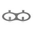 Lightstar 217929 Рамка INTERO 111 Double ROUND СЕРЫЙ