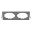 Lightstar 217529 Рамка INTERO 16 Double QUADRO СЕРЫЙ