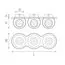 Lightstar i636646464 Светильник INTERO LED 9W*3 850LM*3 24G БЕЛЫЙ 4000K (217636+217064+217064+217064), изображение 2
