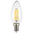 Lightstar 933502 Лампа LED FILAMENT 220V C35 E14 6W=65W 400-430LM 360G CL 3000K 30000H