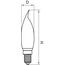 Lightstar 933604 Лампа LED FILAMENT 220V CA35 E14 6W=65W 400-430LM 360G CL 4000K 30000H, изображение 2