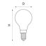 Lightstar 933804 Лампа LED FILAMENT 220V G45 E14 6W=65W 560LM 360G CL 4000K 15000H, изображение 2