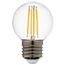 Lightstar 933822 Лампа LED FILAMENT 220V G50 E27 6W=65W 400-430LM 360G CL 3000K 30000H