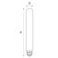 Lightstar 933904 Лампа LED FILAMENT 220V T30 E27 6W=65W 630LM 360G CL 4000K 15000H, изображение 2