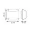 Lightstar 808620 Светильник настенный MURO 2х40W G9 ХРОМ/БЕЛЫЙ, изображение 2