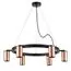 Lightstar LR016306 Люстра RULLO 6х50W GU10 ЧЕРНЫЙ/МЕДЬ (571016+214430-6)