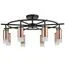 Lightstar LR7183081 Люстра RULLO 8х50W GU10 ЧЕРНЫЙ/МЕДЬ (571718+214430-8+202431-8)