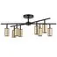 Lightstar LR728408 Люстра RULLO 8х50W GU10 ЧЕРНЫЙ/ЗОЛОТО (571728+214440-8)