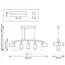 Lightstar LR7353733620 Люстра RULLO 5х50W GU10 ЧЕРНЫЙ/БЕЛЫЙ (571735+214437-3+214436-2+202430-5), изображение 2
