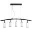 Lightstar LR7353650 Люстра RULLO 5х50W GU10 ЧЕРНЫЙ/БЕЛЫЙ (571735+214436-5+202430-5)