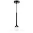 Lightstar 801204 Люстра VETRO 1х6W(led) G9 ЧЕРНЫЙ/ПРОЗРАЧНЫЙ