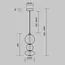 Maytoni Decorative MOD307PL-L24BS3K Светильник подвесной светодиодный Futuro, изображение 7
