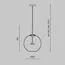 Maytoni Decorative MOD056PL-L12G3K Подвесной светодиодный светильник Cometa, изображение 8