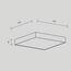 Maytoni Technical C032CL-45W4K-SQ-W Потолочный светильник Zon 4000K 45W 120°, изображение 8