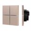 Arlight 039670 INTELLIGENT ARLIGHT Сенсорная панельNX-304-13-IN Champagne (BUS, Frameless) (IARL, IP20 Металл, 2 года) 039670
