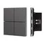 Arlight 039663 INTELLIGENT ARLIGHT Кнопочная панельNX-304-23-IN Black (BUS, Frameless) (IARL, IP20 Металл, 2 года) 039663