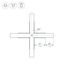 Arlight 026244 Крестовина PLS-LOCK-H25-Х90 (с экраном MAT-L) (Arlight, Металл) 026244, изображение 4