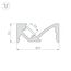 Arlight 043687 Профиль SL-BEVEL-W21-2000 ANOD (Arlight, Алюминий) 043687, изображение 5