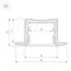 Arlight 036040 Профиль SL-SLIM-H13M-F25-3000 ANOD (Arlight, Алюминий) - ! УПАКОВКА СОСТОИТ ИЗ - 3 м/п, изображение 6
