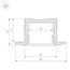 Arlight 036040 Профиль SL-SLIM-H13M-F25-3000 ANOD (Arlight, Алюминий) 036040, изображение 5
