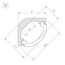 Arlight 036323 Профиль ARH-KANT-H8-2000 ANOD (Arlight, Алюминий) 036323, изображение 6