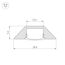 Arlight 014900 Профиль с экраном ALU-CORNER-2000 ANOD+FROST (Arlight, Алюминий) 014900, изображение 5