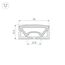 Arlight 049947 Силиконовый профиль WPH-FLEX-5025-TOP-S23-5m WHITE (Arlight, Силикон) 049947, изображение 4