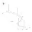 Arlight 034050(1) Светильник SP-LINE-HANG ARC-S3535-D800-65W Day4000 (WHITE, 230V) (Arlight, Металл) 034050(1), изображение 4
