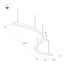 Arlight 034046(1) Светильник SP-LINE-HANG ARC-S3535-D800-65W Day4000 (BLACK, 230V) (Arlight, Металл) 034046(1), изображение 3