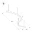 Arlight 034054(1) Светильник SP-LINE-HANG ARC-S3535-D1500-124W Warm3000 (WHITE, 230V) (Arlight, Металл) 034054(1), изображение 4