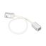 Arlight 029418 Коннектор питания ARL-MOONLIGHT-1213-CON-POWER-MID-WIRE-WH (Arlight, IP67 Пластик, 3 года) 029418