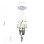 ST LUCE SL1242.103.16 Светильник подвесной ST-Luce Хром/Дымчатый, Молочный G9 16*5W 4000K, изображение 3