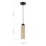 ST LUCE SL1194.403.01 Светильник подвесной ST-Luce Черный/Бежевый GU10 1*5W 4000K, изображение 4