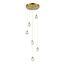 ST LUCE SL6114.203.06 Светильник подвесной ST-Luce Золотистый/Прозрачный LED 6*3W 3000K, изображение 3