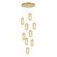 ST LUCE SL6506.203.09 Светильник подвесной ST-Luce Золотистый/Золотистый, Прозрачный LED 9*9W 3000K, изображение 2