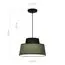 ST LUCE SL1354.433.01 Светильник подвесной ST-Luce Черный/Хаки E27 1*40W, изображение 3