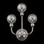 ST LUCE SL552.101.03 Бра ST-Luce Никель/Дымчатый G9 3*5W, изображение 3